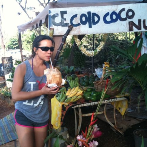 One of my favorite things! Buying Fresh fruit off the side of the road North Shore, Oahu