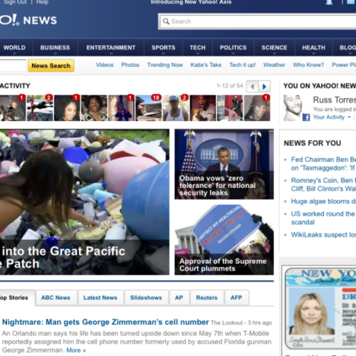 My article “Digging up the Great Pacific Garbage Patch” made Front Page of Yahoo News!