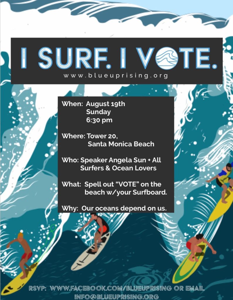 I Surf, I Vote Event - Angela Sun 